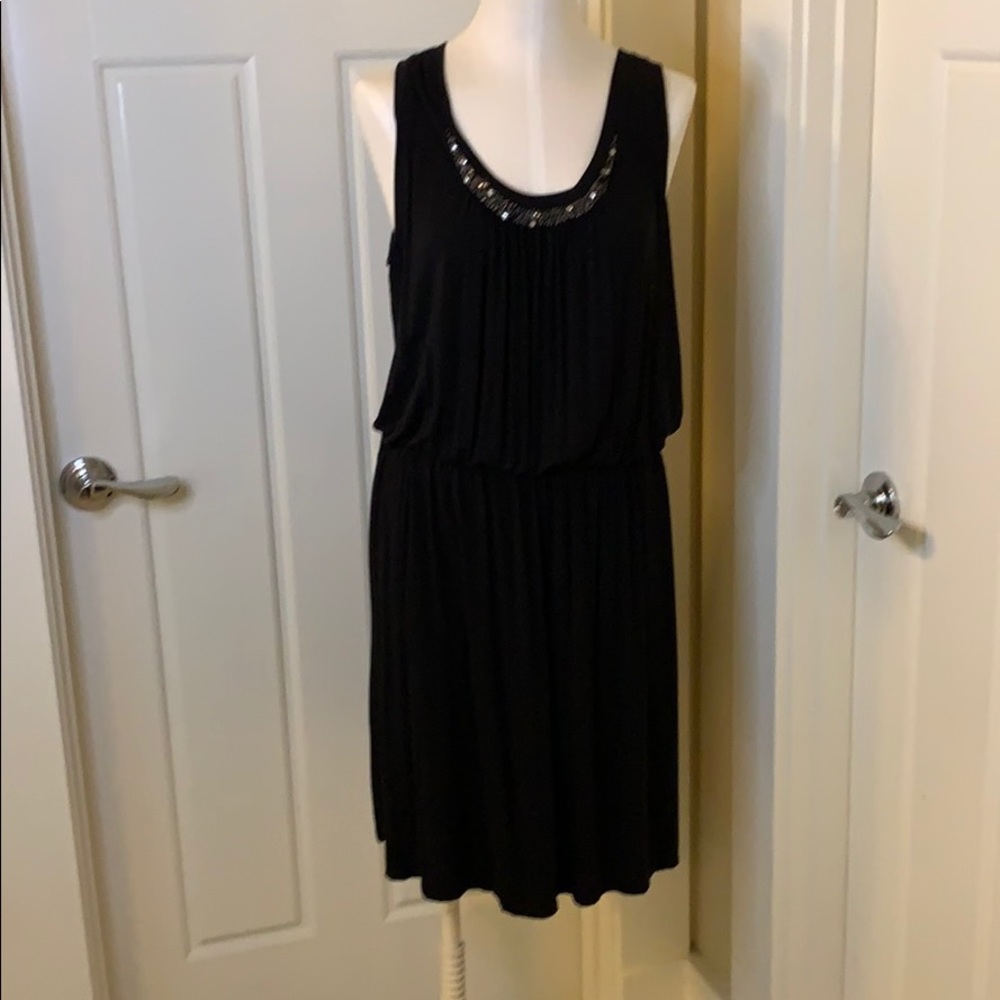 LOFT Black knee length dress